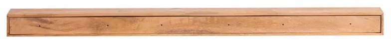 furniture-nabytek.cz - Masívna nástenná polica Amberley z mangového dreva, lakovaná, hnedá – 160 cm