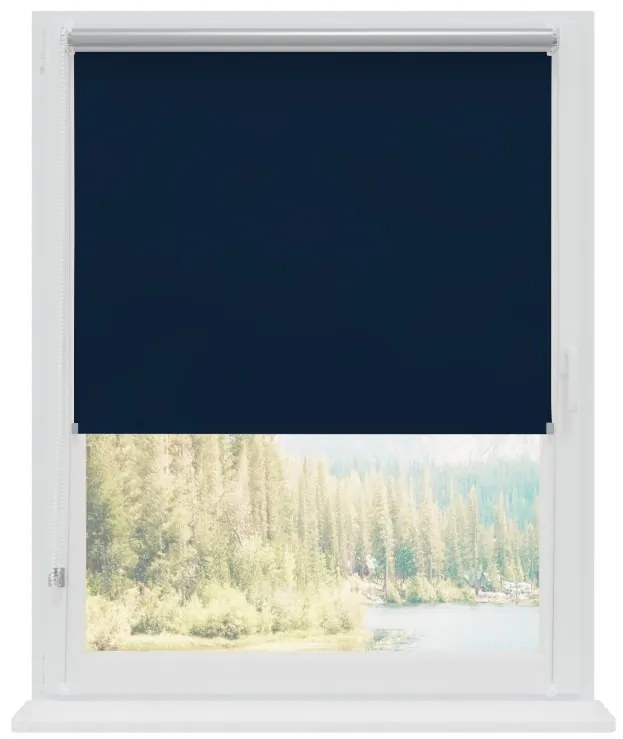 Dekodum Neinvazívna termoizolačná roleta Navy Silver Šírka (cm): 61, Dĺžka (cm): 150, Farba mechanismu: Biela