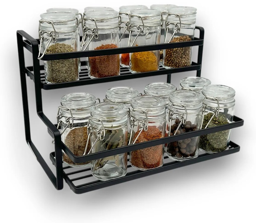 Zeller Present Korenica, sada 4ks sklenených koreničiek s hermetickým klipom HERMES