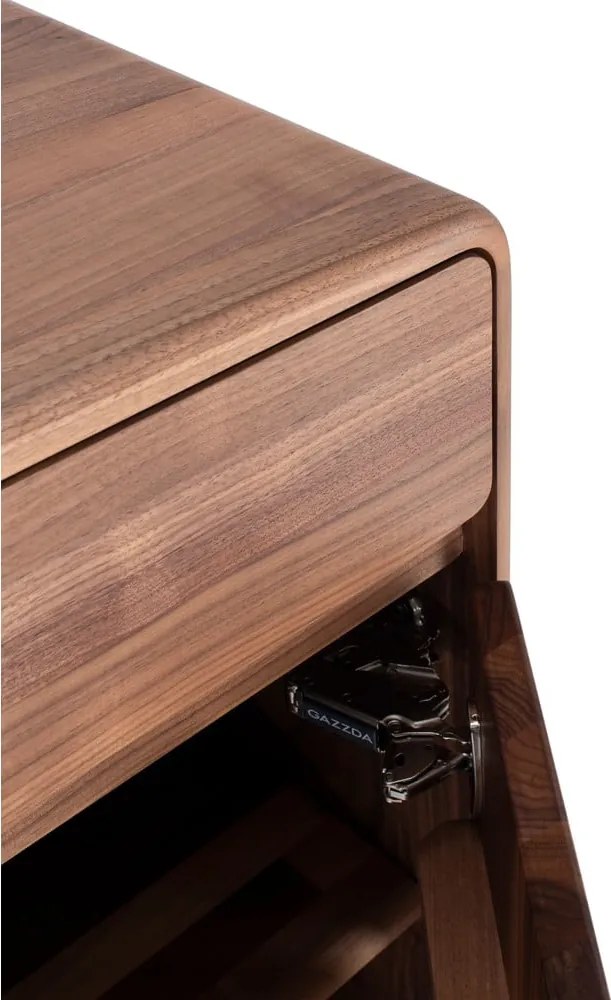 Hnedá komoda z orechového dreva 90x110x45 cm Fawn – Gazzda