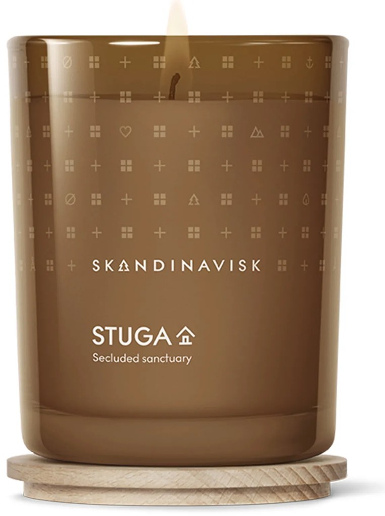 SKANDINAVISK Vonná sviečka v skle STUGA (chata) 200 g