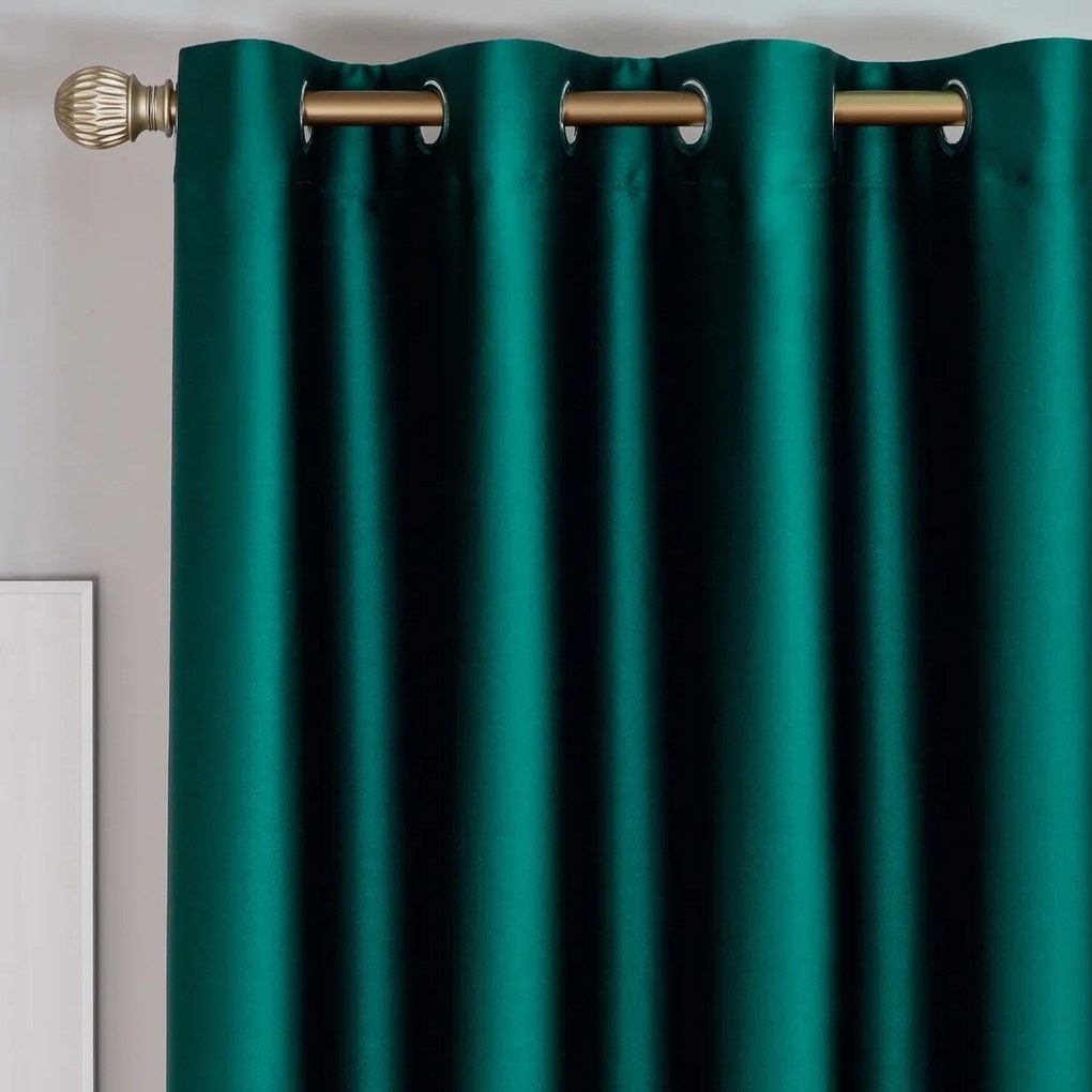4Home Výhodná sada Zatemňovací záves Dublin tmavozelená, 150 x 250 cm, 2 ks