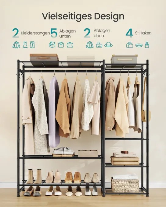 Otvorená šatníková skriňa LGR010BZ01