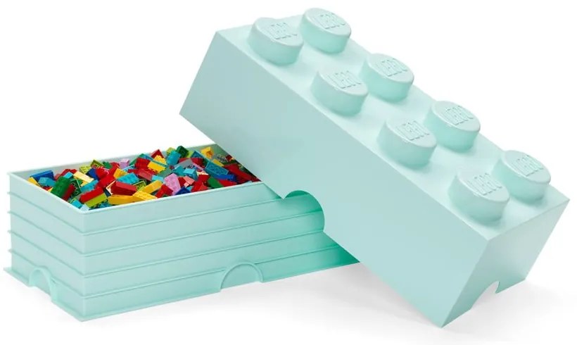 Svetlomodrý úložný box LEGO®