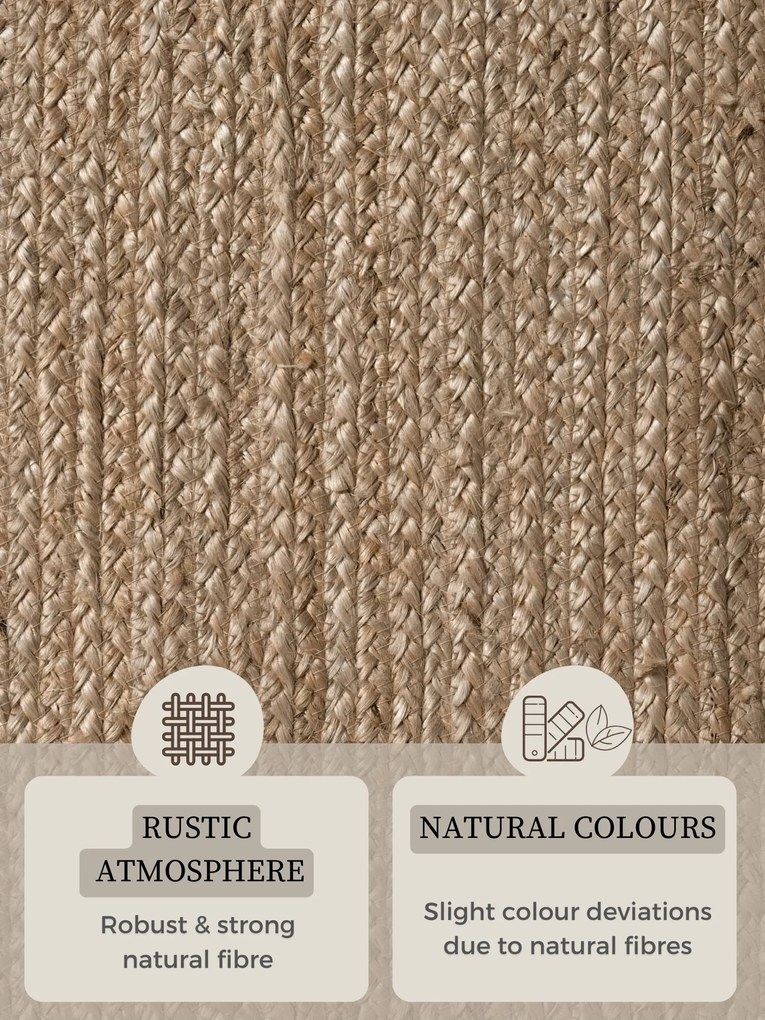 Hanse Home, Kusový koberec Jute Braided 106006 Grey Brown ovál, 160x230 ovál, hnedá, chodba / predsieň