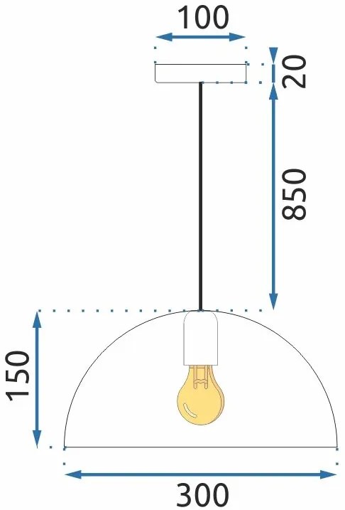 Toolight Toolight, závesná lampa APP911-1CP Marble, imitácia kameňa, OSW-06620