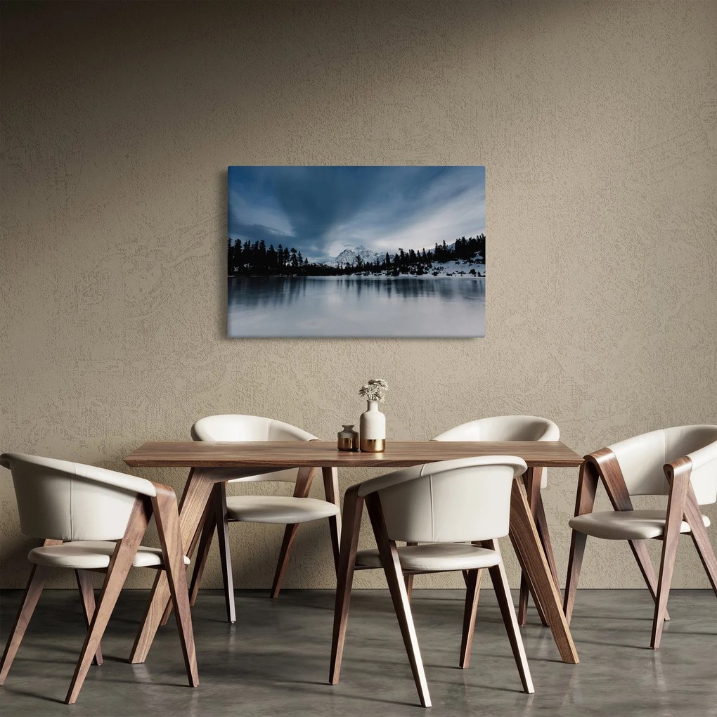 Obraz - Na zamrznutom jazere (90x60 cm)