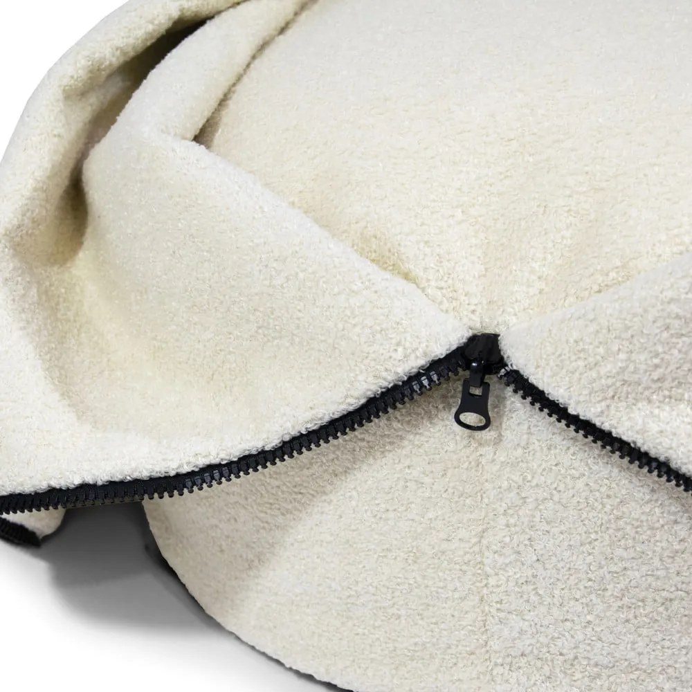 Hnedý detský sedací vak z textílie buklé Cocoon 80 – SLOWDOWN