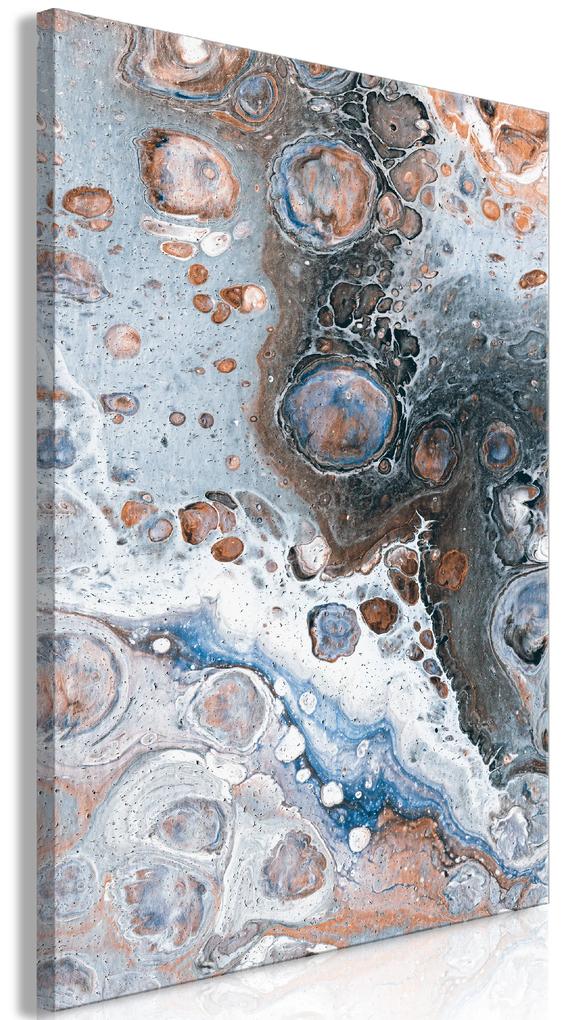 Artgeist Obraz - Blue Sienna Marble (1 Part) Vertical Veľkosť: 20x30, Verzia: Na talianskom plátne