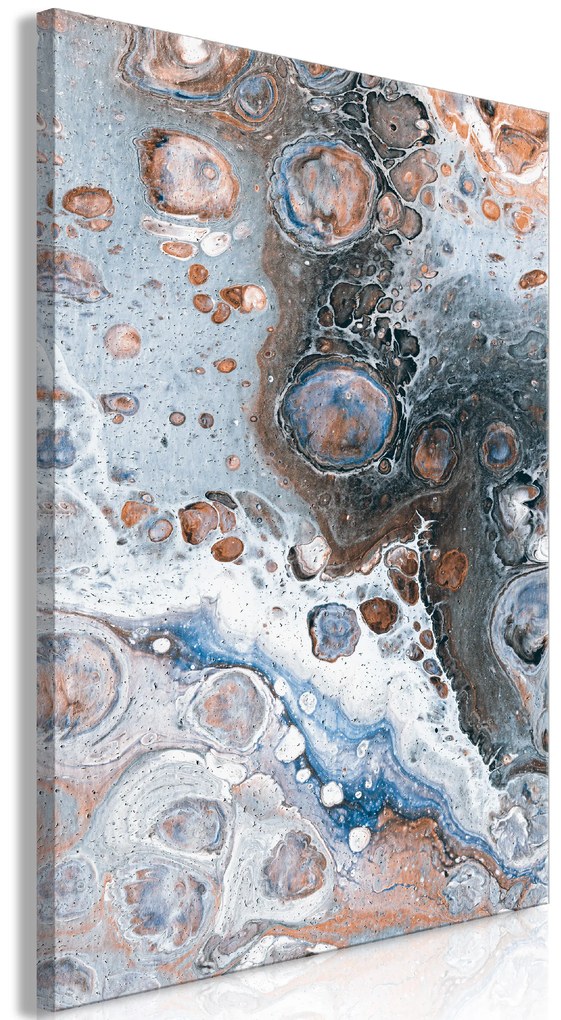 Artgeist Obraz - Blue Sienna Marble (1 Part) Vertical Veľkosť: 60x90, Verzia: Premium Print