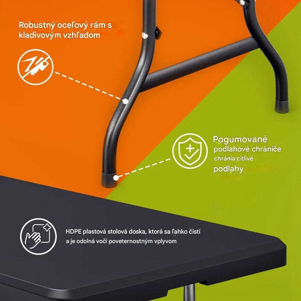 InternetovaZahrada Pivný set 183 cm - antracit