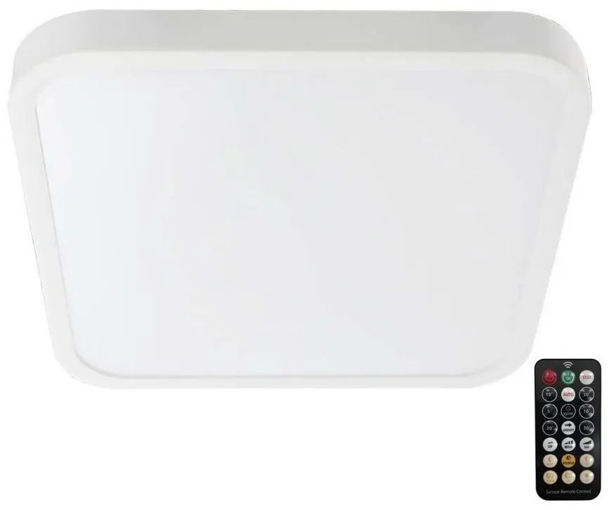 LED Kúpeľňové stropné svietidlo so senzorom LED/36W/230V IP44 4000K 42x42 cm+DO
