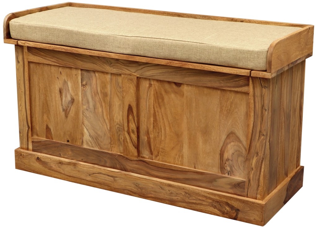 furniture-nabytek.cz - Truhla na sedenie z dreva palisander 105x60x40