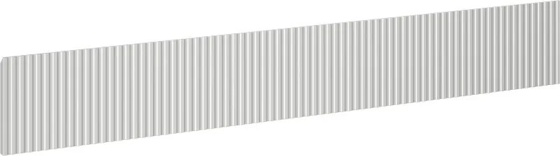 Mexen Mexen, Rýhované čelo pre korpus kúpeľňovej skrinky 160 x 20 cm, matná sivá, 91A20-1600-235-1-62