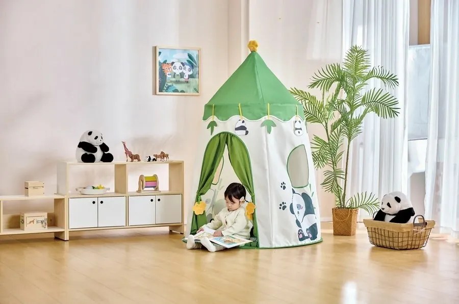 Hape Detský stan s LED osvetlením - Panda