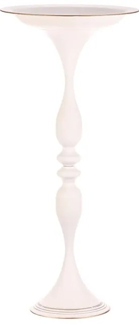 BONTEC Misa kovová - na stojane, 83 cm, aranžovacia, farba biela Farba: Biela