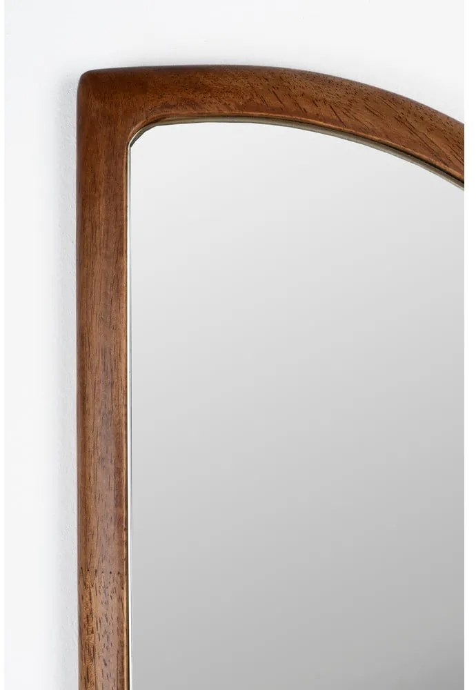 Nástenné zrkadlo s dreveným rámom 26x120 cm Nyko – White Label