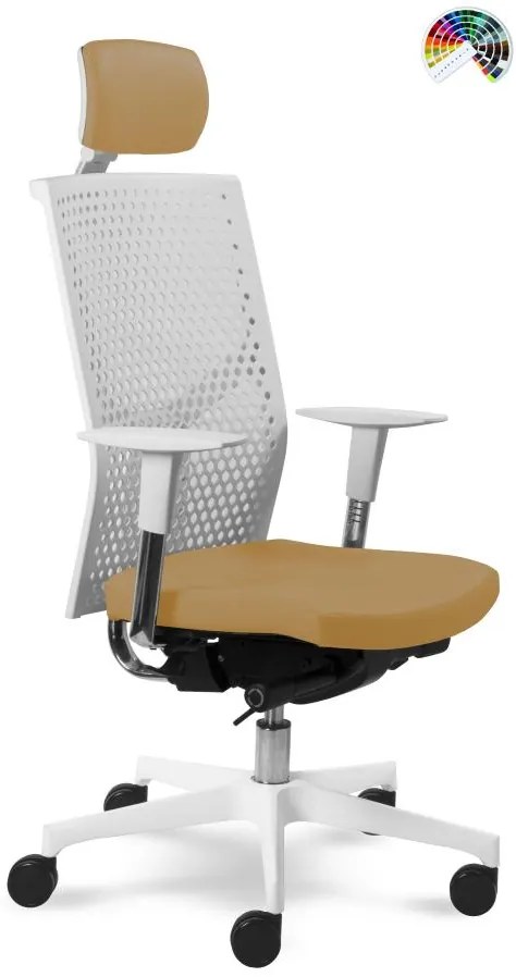 MAYER Kancelárska stolička PRIME ZOOM 2301 S čalúnenie PURE LEATHER pravá koža