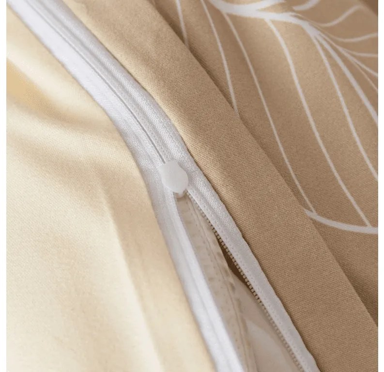 Mikroflanelové obliečky VIVA BUTTERFLY krémové Rozmer obliečky: 70 x 90 cm | 140 x 200 cm