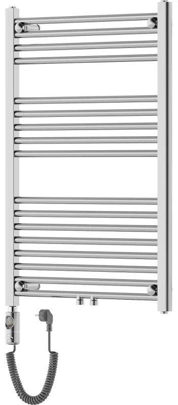 Mexen Mars, elektrické vykurovacie teleso 900x600 mm + vykurovacia tyč 300 W, chrómová, W110-0900-600-2300-01