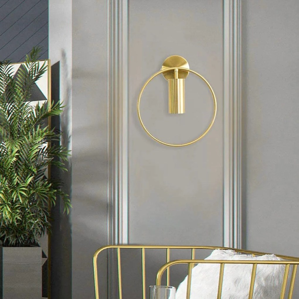 Toolight Toolight, nástenné svietidlo APP922-1W, zlatá, OSW-09563