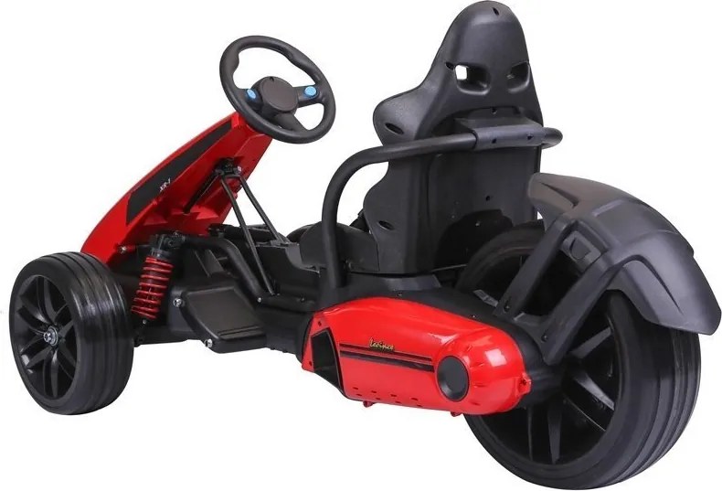 LEAN CARS Elektrická motokára CH9939 s EVA kolesami a klaksónom červená