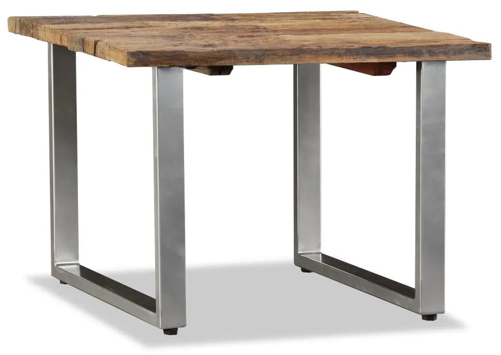 vidaXL Konferenčný stolík, recyklovaný masív 55x55x40 cm