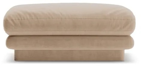 Béžová zamatová podnožka Torino – Micadoni