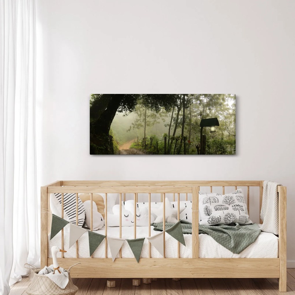 Obraz rannej hmly (120x50 cm)