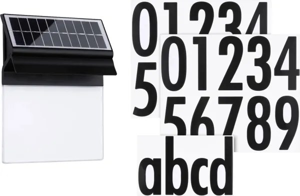 Paulmann 94694 - LED/0,2W IP44 Solárne domové číslo NEDA 3,7V