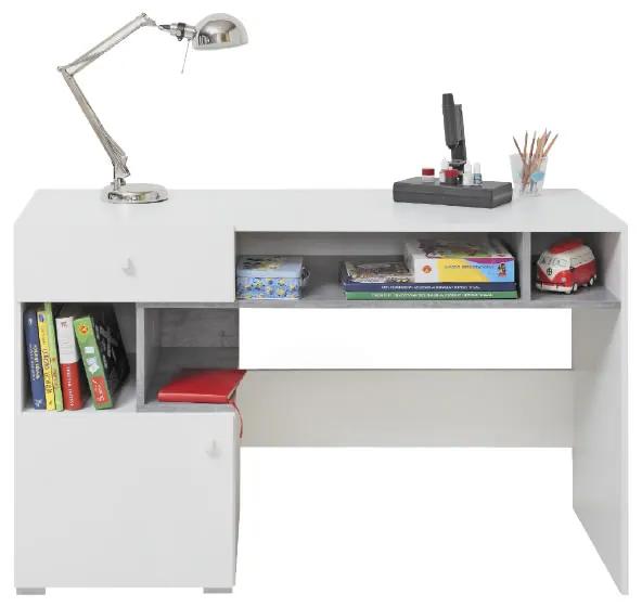 Písací stôl SIGMA SI10 Farba: biela/beton