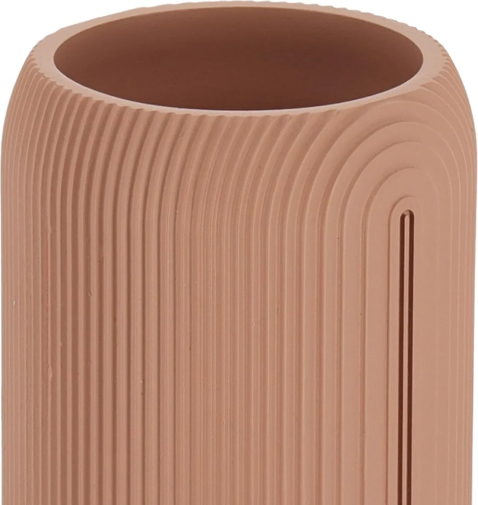 Sada kúpeľňových doplnkov Elya, púdrová/s čiernymi prvkami