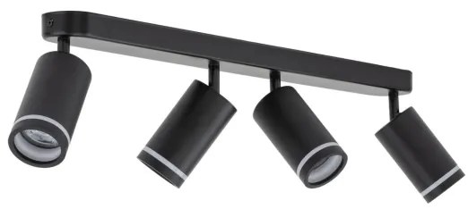Bodové svietidlo JET 4xGU10/10W/230V čierna