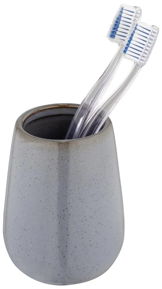 Sivý keramický téglik na zubné kefky Sirmione – Wenko