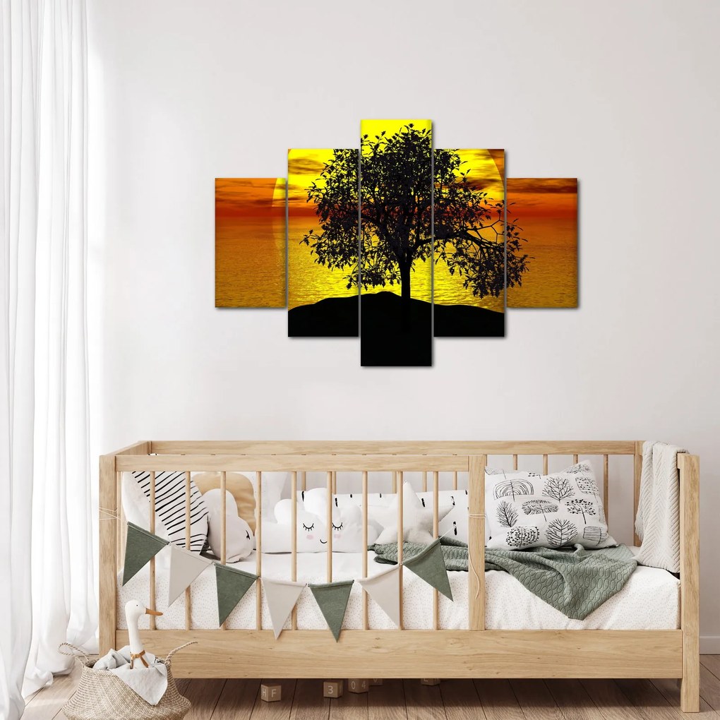 Obraz siluety stromu (150x105 cm)