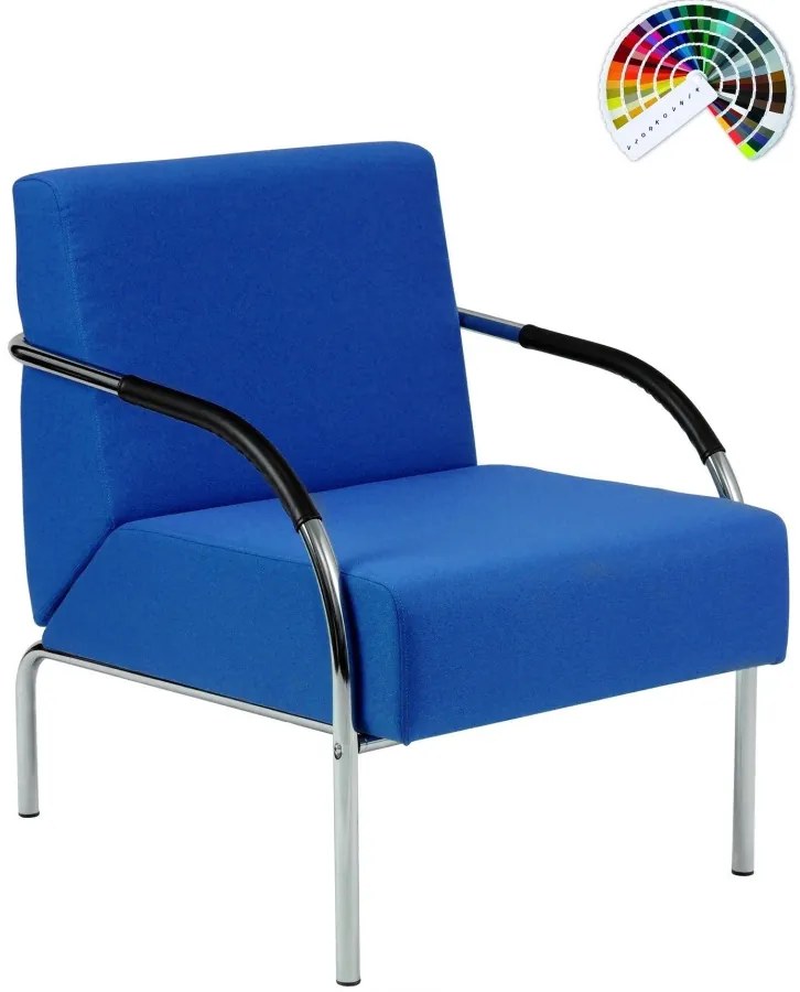 Kancelárska sedačka SALMA 1-sedák čalúnenie CURA, LUCKY