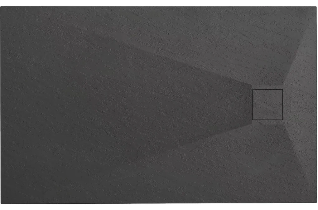 Rea Magnum Black, SMC sprchová vanička 100x80x2,5 cm, čierna, REA-K3330