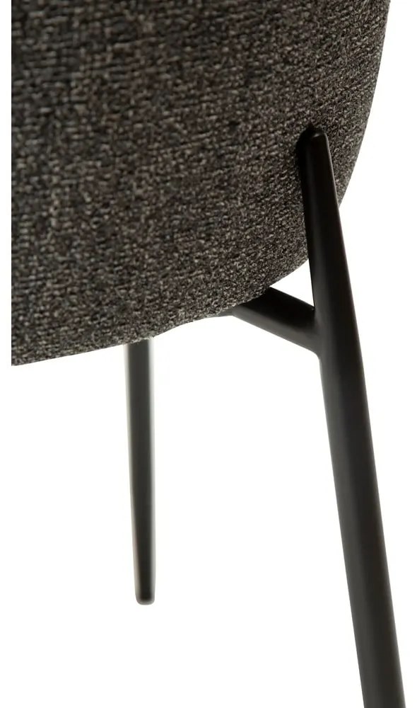 Tmavosivá jedálenská stolička DAN-FORM Denmark Glam