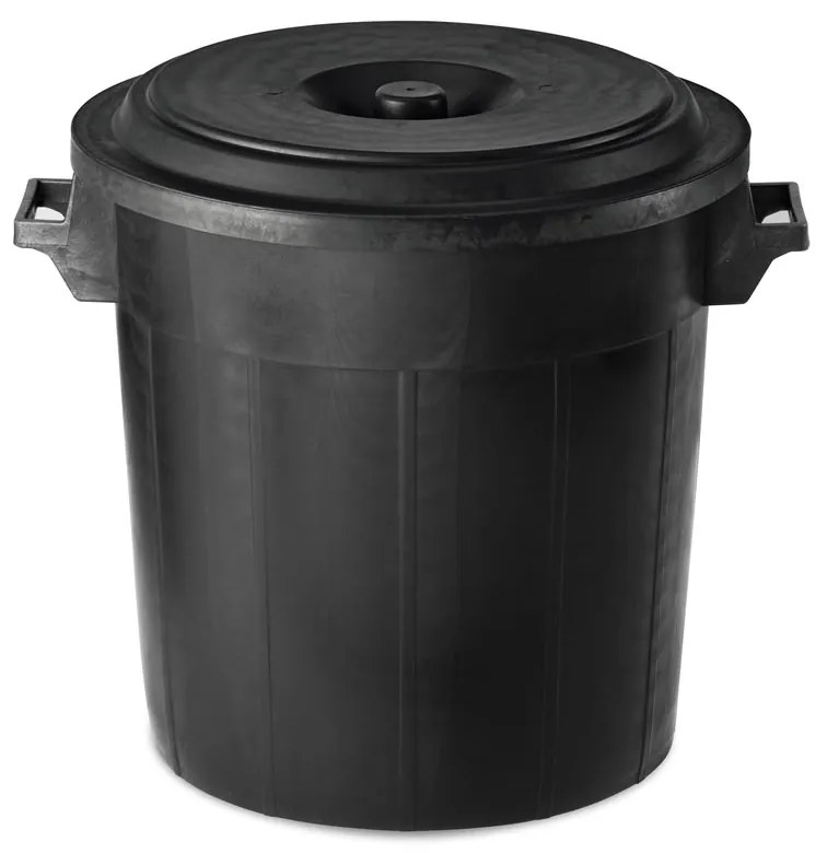 STEFANPLAST Odpadkový kôš Drum, čierny Veľkosť: L