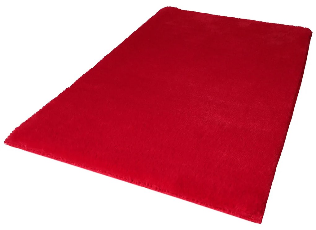 Dekorstudio Kožušinový koberec do kúpeľne TOPIA mats - červený Rozmer koberca: 67x110cm