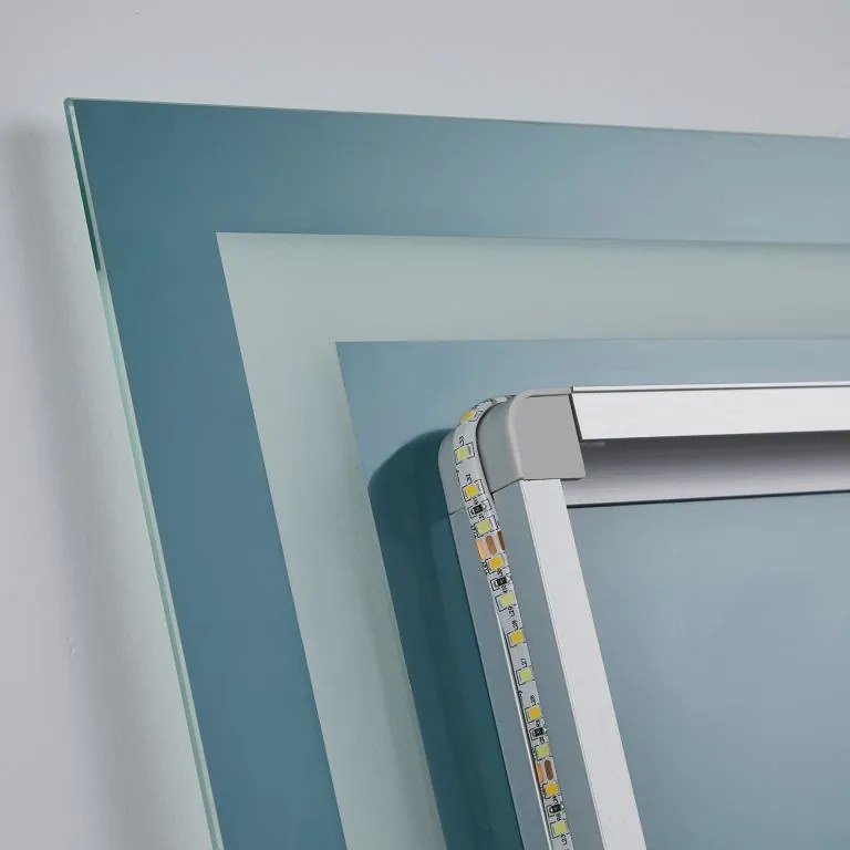 AQUAMARIN kúpeľňové zrkadlo s LED osvetlením, 120 x 80 cm