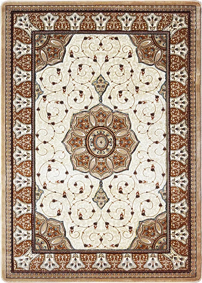 Koberec Adora 5792 CREAM – krémový so vzorom, obdĺžnik Rozmer: 140x190 cm