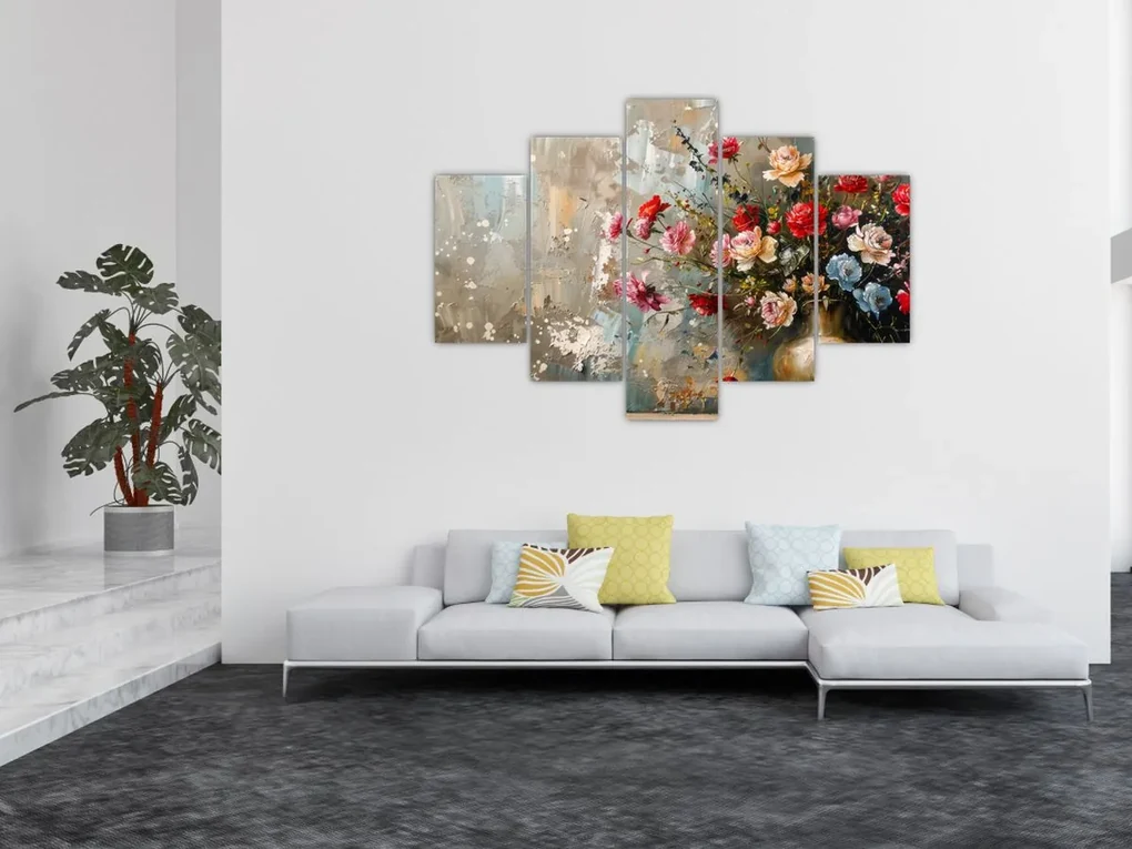 Obraz - Váza kvetov (150x105 cm)