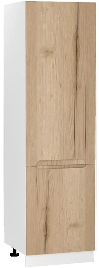Kuchynská skrinka Zoya D60sł 2133 Pl 2fr Dub Halifax/Biely