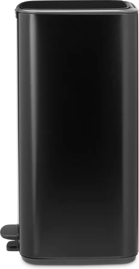 Matne čierny pedálový oceľový odpadkový kôš 30 l Bo – Brabantia