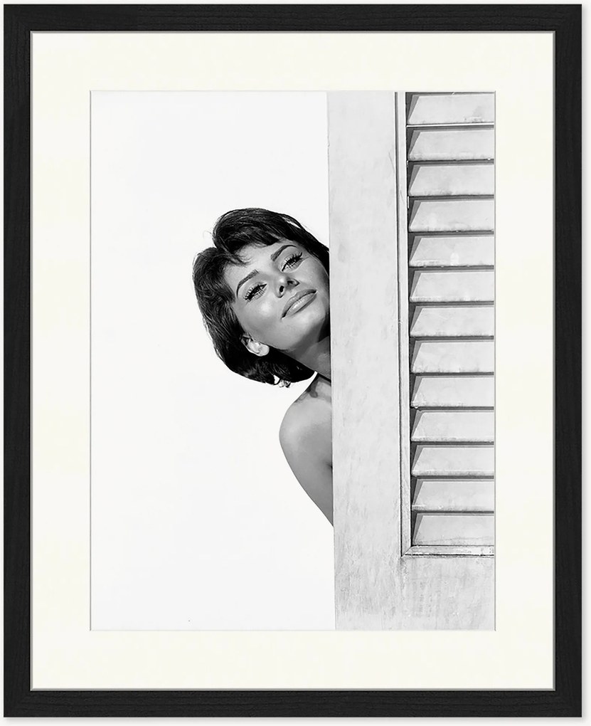 Ručne vyrobená zarámovaná fotografia Sophia Loren