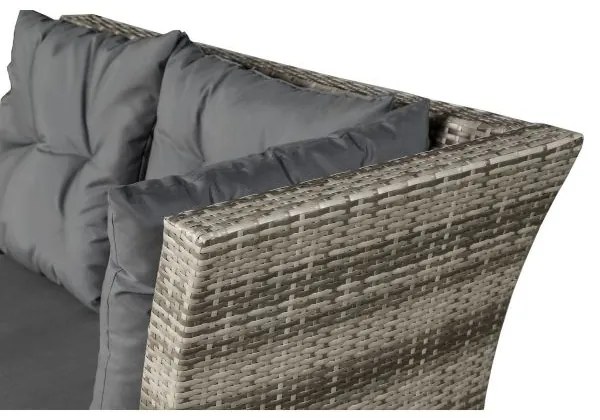 InternetovaZahrada - Ratanová zostava Santa Catalina - sivá