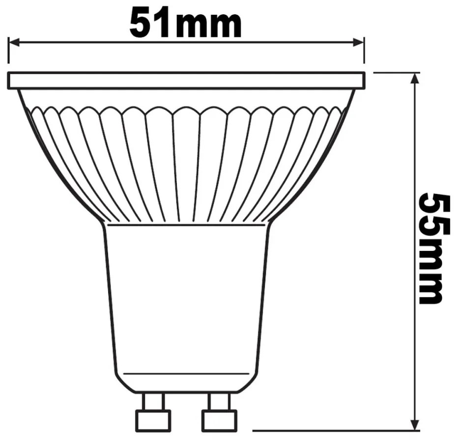 5PAK LED žiarovka GU10 2,6W = 35W 230lm 4000K Neutrálna 36° pätica OSRAM