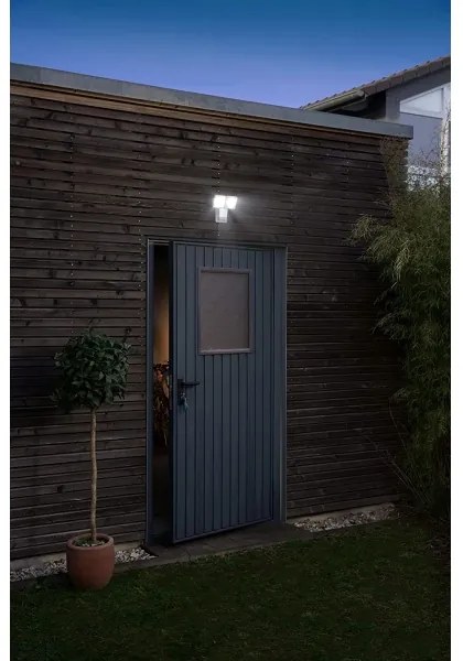 Ledvance - LED Vonkajšie nástenné svietidlo so senzorom SPOT 2xLED/8W/230V IP55