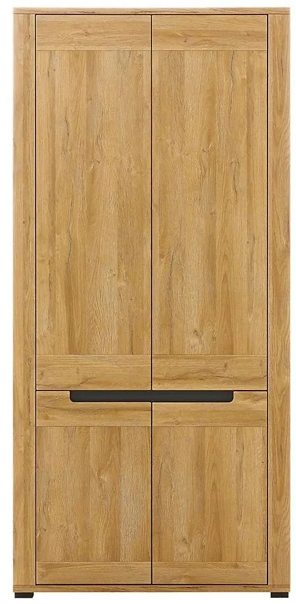 Skriňa 2d York Y-7 Dub/Grafit